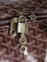 Мужская дорожная сумка Goyard бордового цвета, артикул 348671 — фото 8