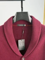 Мужской кардиган Zegna бордового цвета, артикул 348875 — фото 4