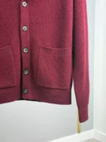Мужской кардиган Zegna бордового цвета, артикул 348875 — фото 6