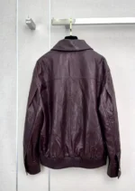 Женская кожаная куртка Chanel бордового цвета, артикул 348820 — фото 2