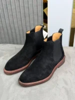 Мужские челси Brunello Cucinelli чёрного цвета, артикул 349019