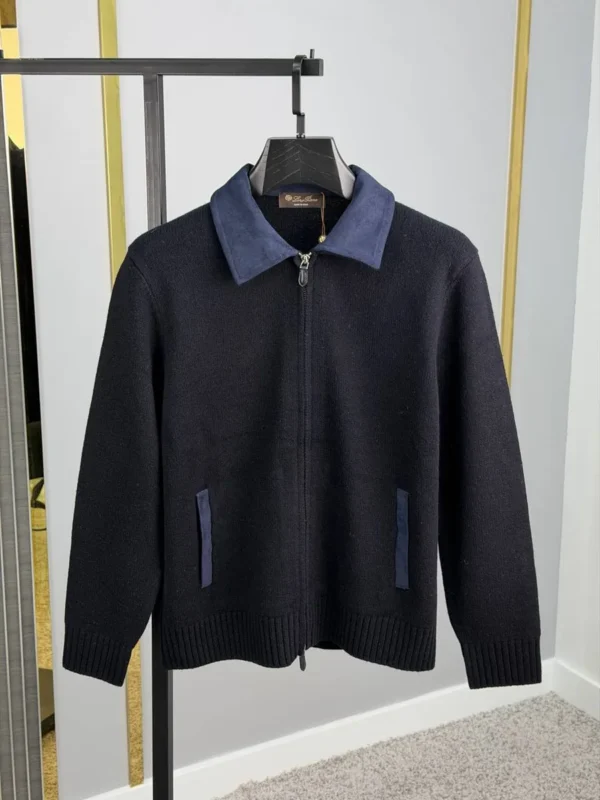 Мужской кардиган Loro Piana чёрного цвета, артикул 348881