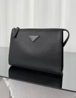 Мужской клатч Prada чёрного цвета, артикул 348746 — фото 4