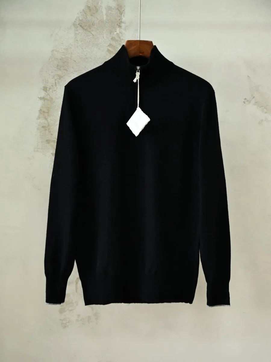 348659_1 Мужская кофта Brunello Cucinelli чёрного цвета, артикул 348659