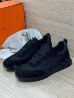 Мужские кроссовки Hermes чёрного цвета, артикул 348993