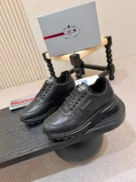 Мужские кроссовки Prada чёрного цвета, артикул 348972 — фото 3