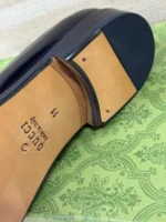 Мужские лоферы Gucci чёрного цвета, артикул 348995 — фото 5