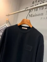 Мужской лонгслив Bottega Veneta чёрного цвета, артикул 348712 — фото 3