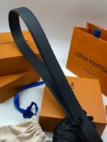 Мужской ремень Louis Vuitton чёрного цвета, артикул 348486 — фото 5