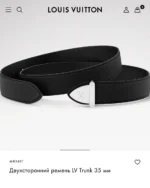 Мужской ремень Louis Vuitton чёрного цвета, артикул 348486 — фото 6