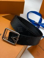 Мужской ремень Louis Vuitton чёрного цвета, артикул 348487 — фото 2