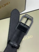 Мужской ремень Tom Ford чёрного цвета, артикул 348494 — фото 3