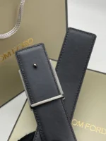 Мужской ремень Tom Ford чёрного цвета, артикул 348496 — фото 4