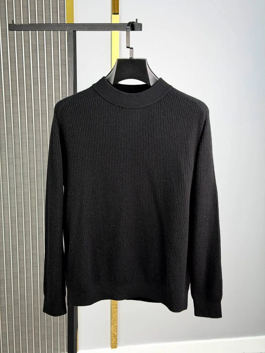 348944_1 Мужской свитер Zegna чёрного цвета, артикул 348944