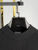 Мужской свитер Zegna чёрного цвета, артикул 348944 — фото 4