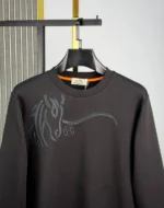 Мужской свитшот Hermes чёрного цвета, артикул 348931 — фото 3