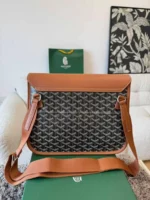 Мужская сумка мессенджер Goyard чёрного цвета, артикул 348667 — фото 2