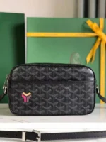 Мужская сумка мессенджер Goyard чёрного цвета, артикул 348683