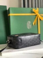 Мужская сумка мессенджер Goyard чёрного цвета, артикул 348683 — фото 3