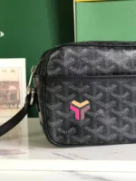 Мужская сумка мессенджер Goyard чёрного цвета, артикул 348683 — фото 7