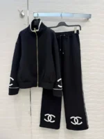 Женский спортивный костюм Chanel чёрного цвета, артикул 348444