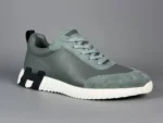 Мужские кроссовки Hermes голубого цвета, артикул 349009