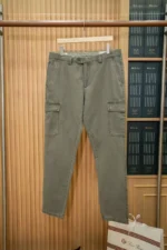 Мужские джинсы Brunello Cucinelli цвета хаки, артикул 348597
