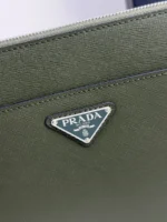 Мужской клатч Prada цвета хаки, артикул 348747 — фото 7