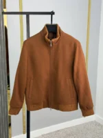 Мужской бомбер Loro Piana коричневого цвета, артикул 348871