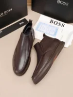 Мужские ботинки Boss коричневого цвета, артикул 348976 — фото 3