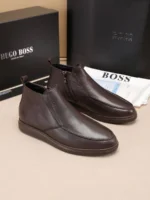 Мужские ботинки Boss коричневого цвета, артикул 348976 — фото 4