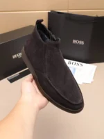 Мужские ботинки Boss коричневого цвета, артикул 348982 — фото 4