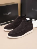 Мужские ботинки Boss коричневого цвета, артикул 348985