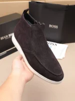 Мужские ботинки Boss коричневого цвета, артикул 348985 — фото 4