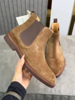 Мужские челси Brunello Cucinelli коричневого цвета, артикул 349015 — фото 2