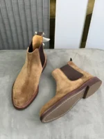 Мужские челси Brunello Cucinelli коричневого цвета, артикул 349015 — фото 4