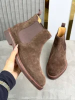 Мужские челси Brunello Cucinelli коричневого цвета, артикул 349018 — фото 2