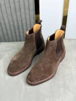 Мужские челси Brunello Cucinelli коричневого цвета, артикул 349018 — фото 3