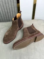 Мужские челси Brunello Cucinelli коричневого цвета, артикул 349018 — фото 4