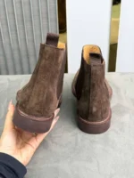 Мужские челси Brunello Cucinelli коричневого цвета, артикул 349018 — фото 7