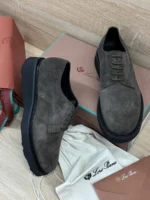 Мужские дерби Loro Piana коричневого цвета, артикул 348989 — фото 4