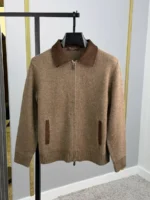 Мужской кардиган Loro Piana коричневого цвета, артикул 348880
