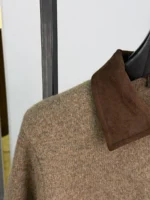 Мужской кардиган Loro Piana коричневого цвета, артикул 348880 — фото 5