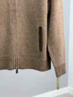 Мужской кардиган Loro Piana коричневого цвета, артикул 348880 — фото 7
