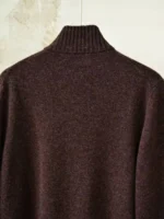 Мужская кофта на молнии Loro Piana коричневого цвета, артикул 348655 — фото 5