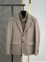Мужской костюм Zegna коричневого цвета, артикул 348966 — фото 2