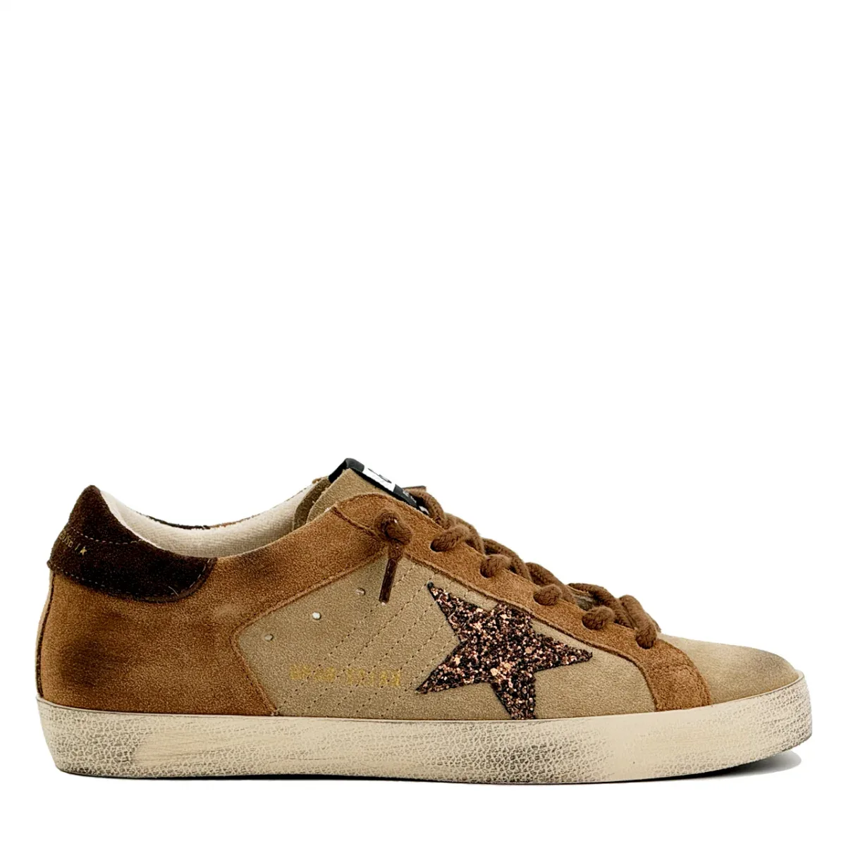 348540_1 Мужские кеды Golden Goose коричневого цвета, артикул 348540