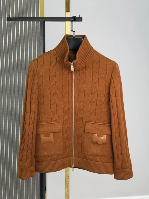 Мужская куртка Hermes коричневого цвета, артикул 348925