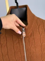 Мужская куртка Hermes коричневого цвета, артикул 348925 — фото 5