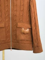 Мужская куртка Hermes коричневого цвета, артикул 348925 — фото 6
